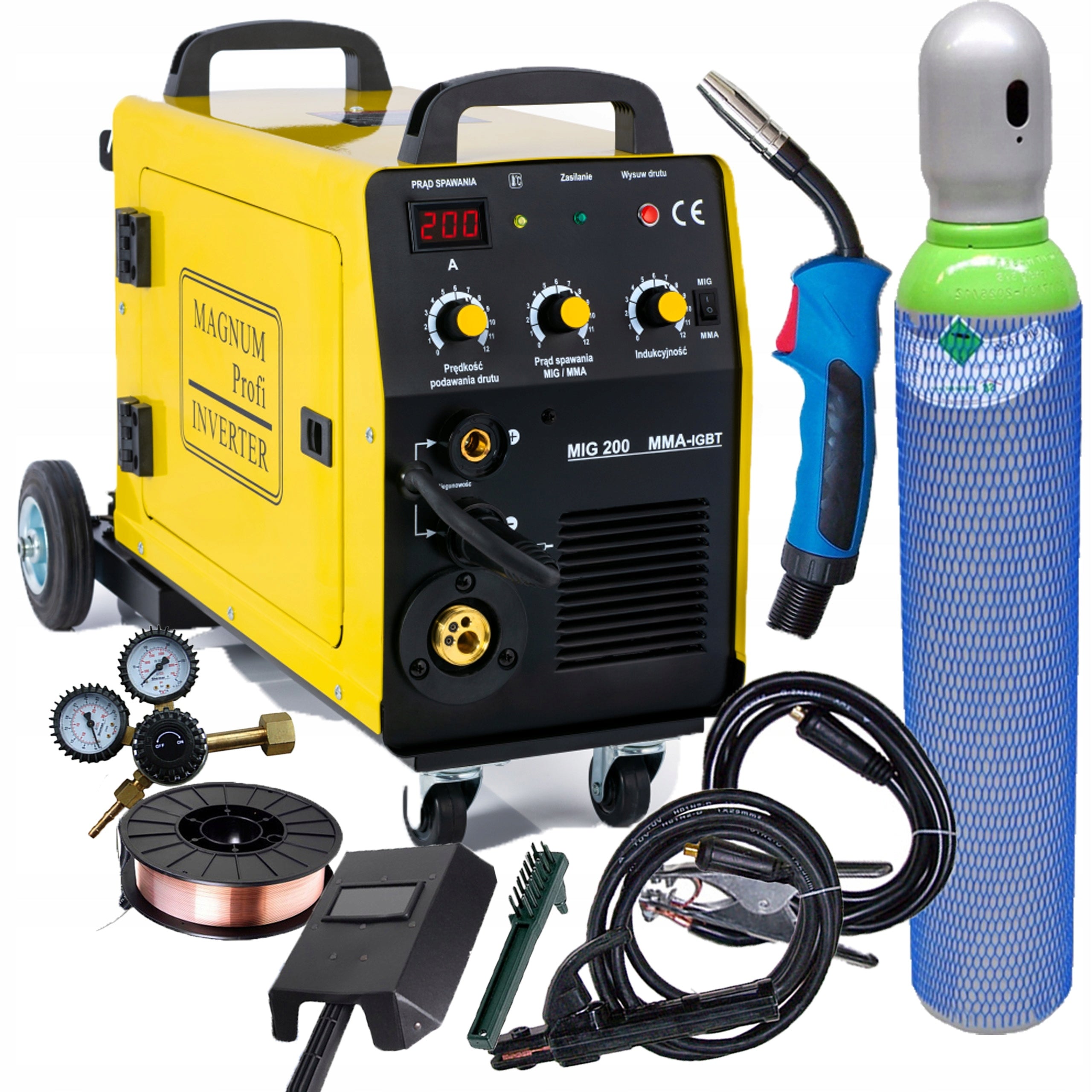 Magnum MIG 200 KN MMA migomat 2in1 200A MIG TIG MMA 3IN1 welder