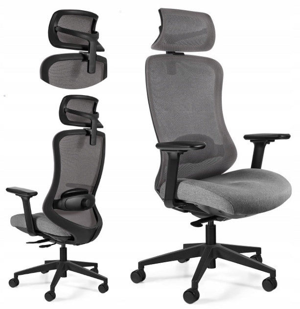 Magnum office chair grey fabric/mesh ergonomics MEETS HEALTH AND SAFETY STANDARDS