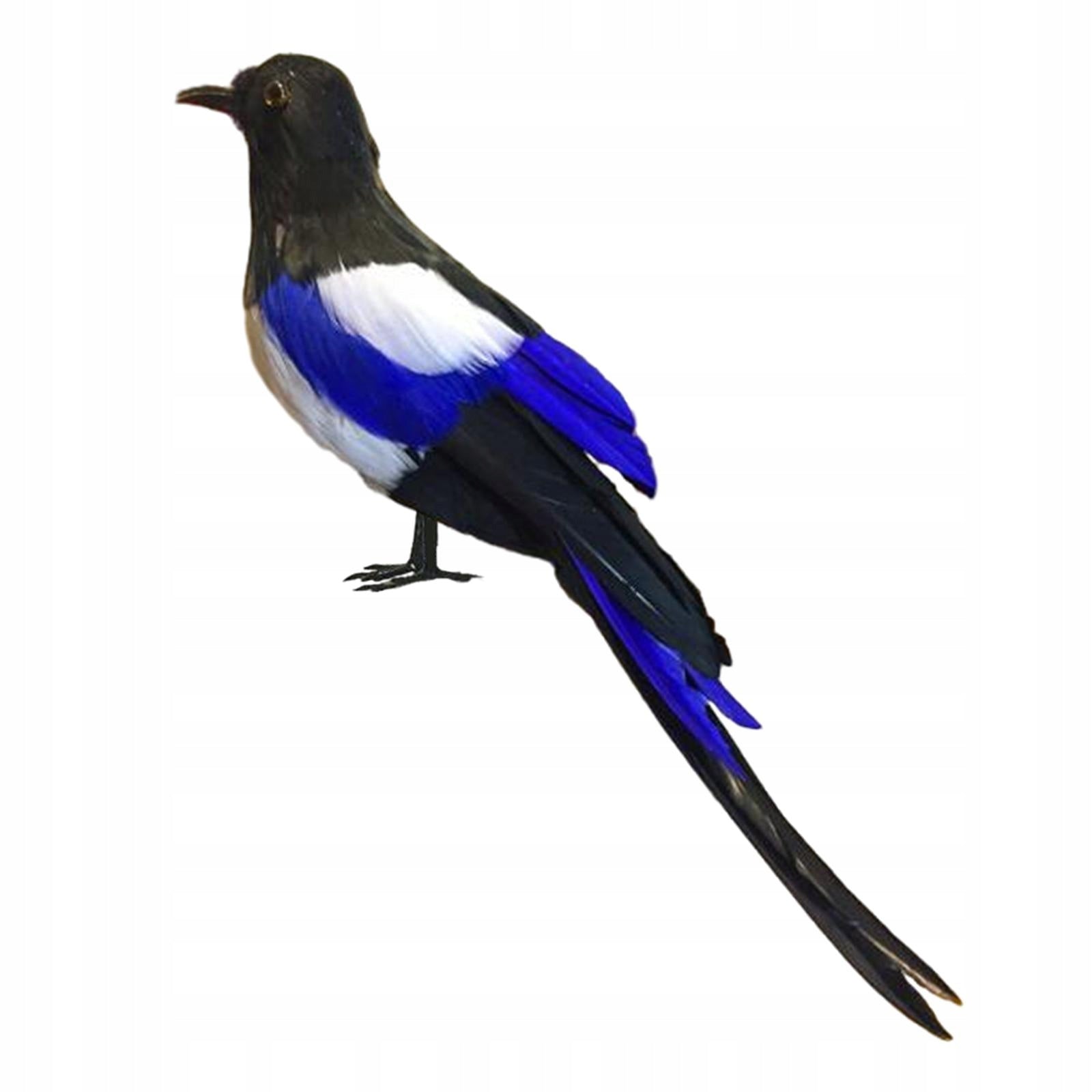 Magpie Simulation Bird Decorative Realistic Crafts Feathered Bird 33cm Packaging status no packaging