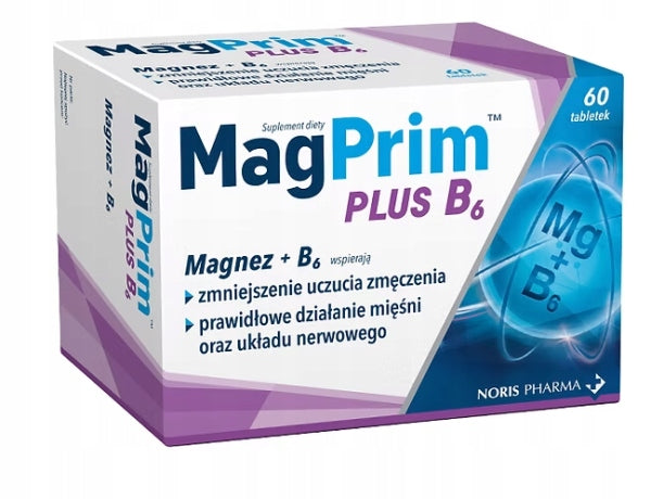 Magprim Plus B6 muscle nervous system support 60 tablets