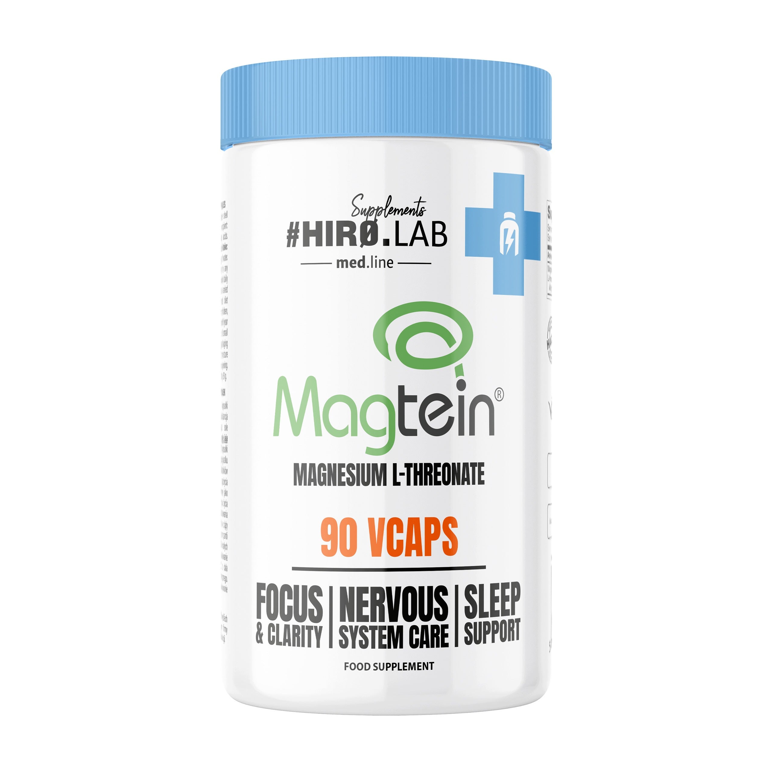 Magtein Magnesium L-Threonate 2000mg 90caps Memory Concentration Stress Hiro.Lab Medical device no