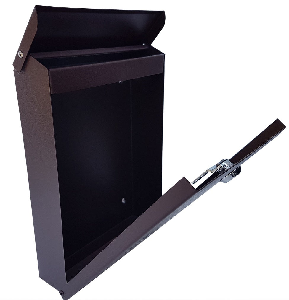 Mailbox YORK - house number, - INSCRIPTION Color gray