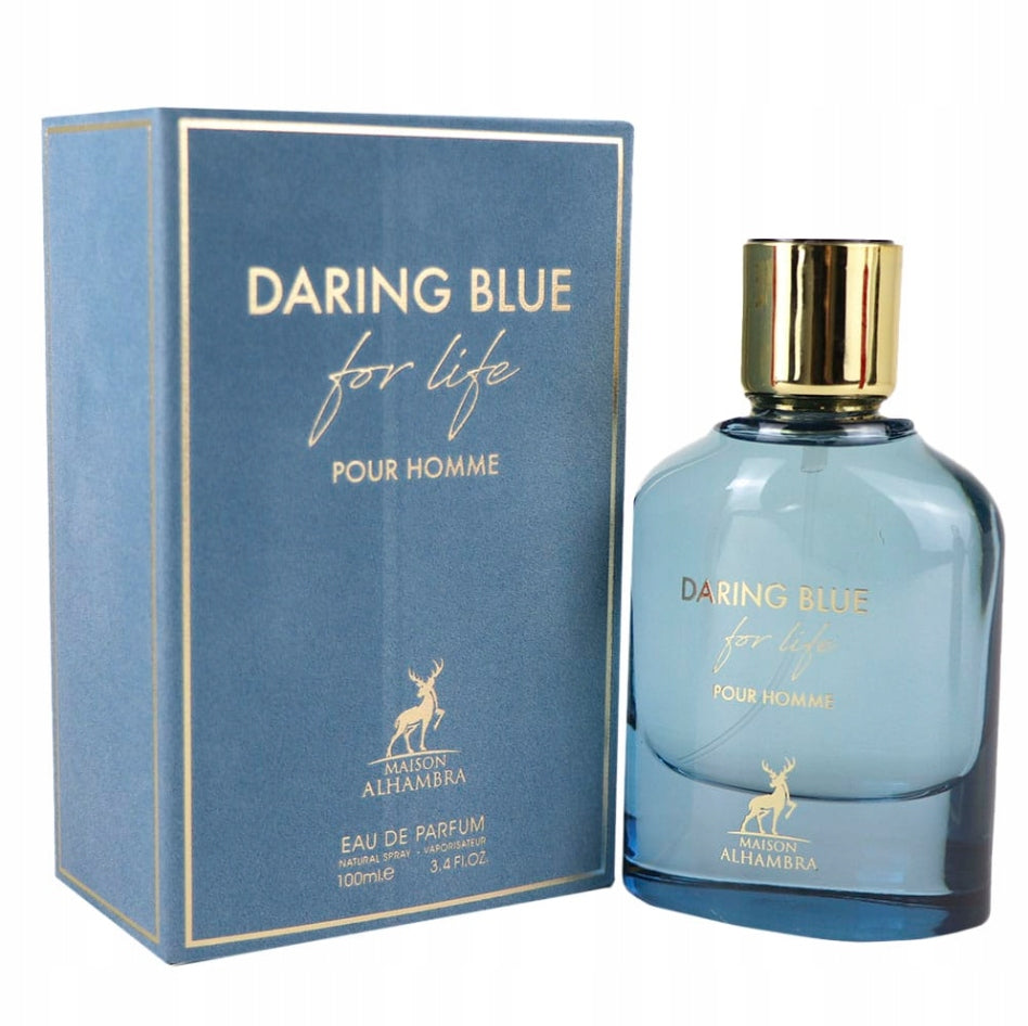 Maison Alhambra Daring Blue For Life Men's Perfume EDP 100ml Arabic Water