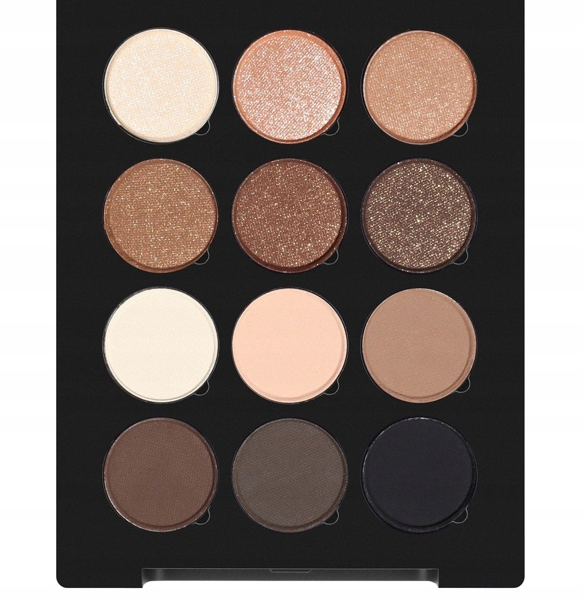 Lidschattenpalette Make-up Atelier Paris, 12 Farben 