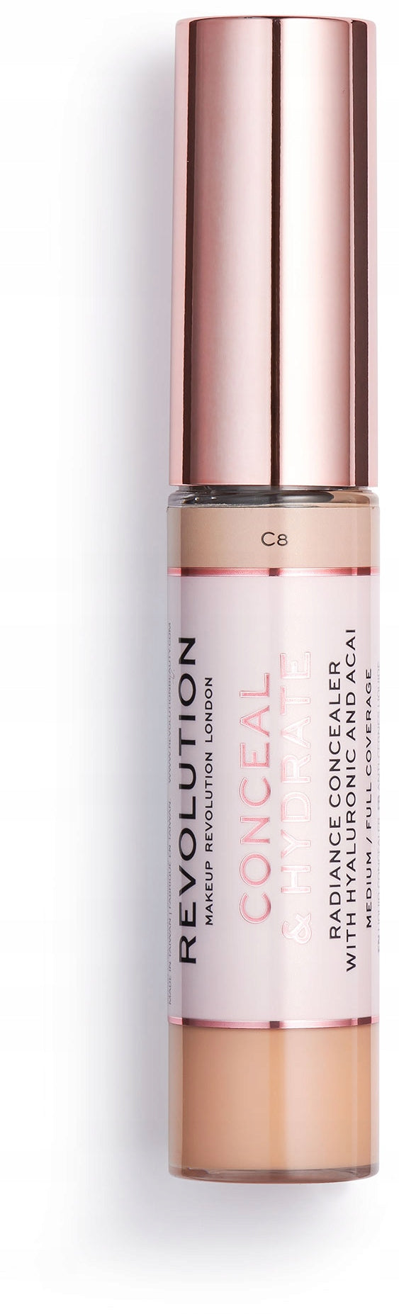 Maskierendes und feuchtigkeitsspendendes Flüssigprodukt Makeup Revolution London Conceal &amp; Hydrate 13 g, C8 