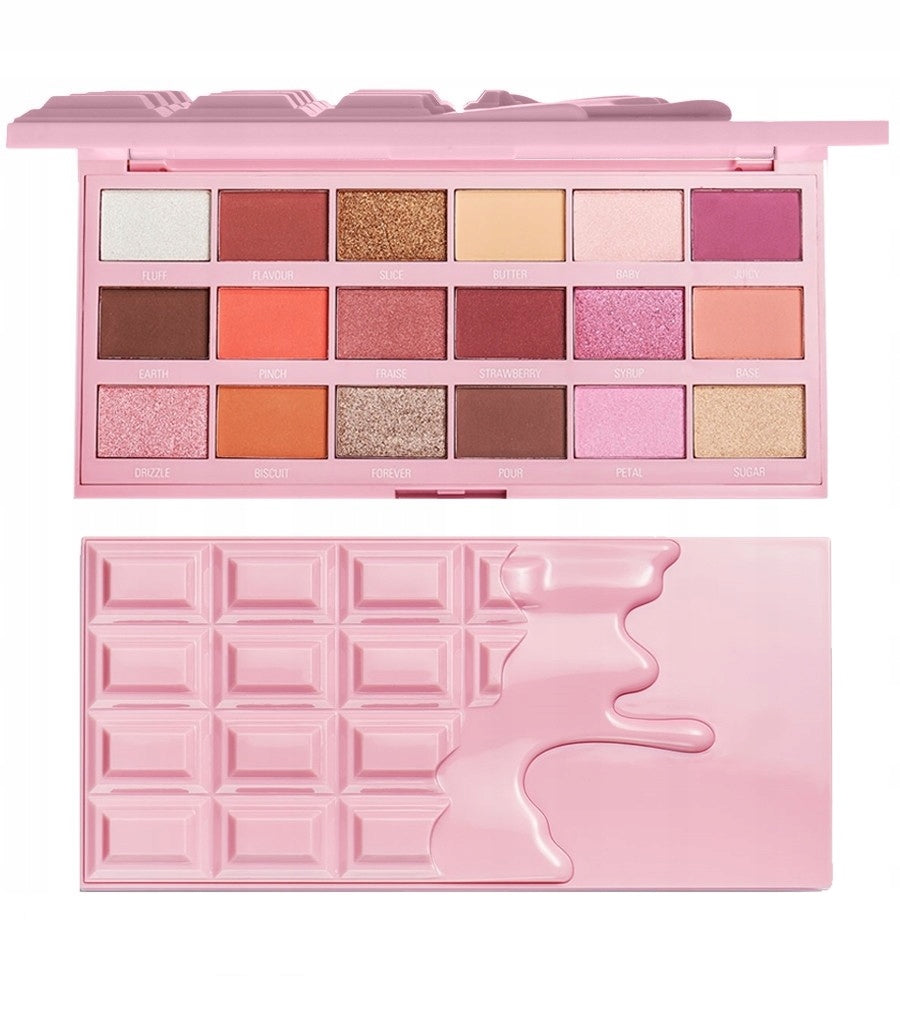 Lidschattenpalette Makeup Revolution I Heart Chocolate, 20 g, Strawberry Cheesecake 