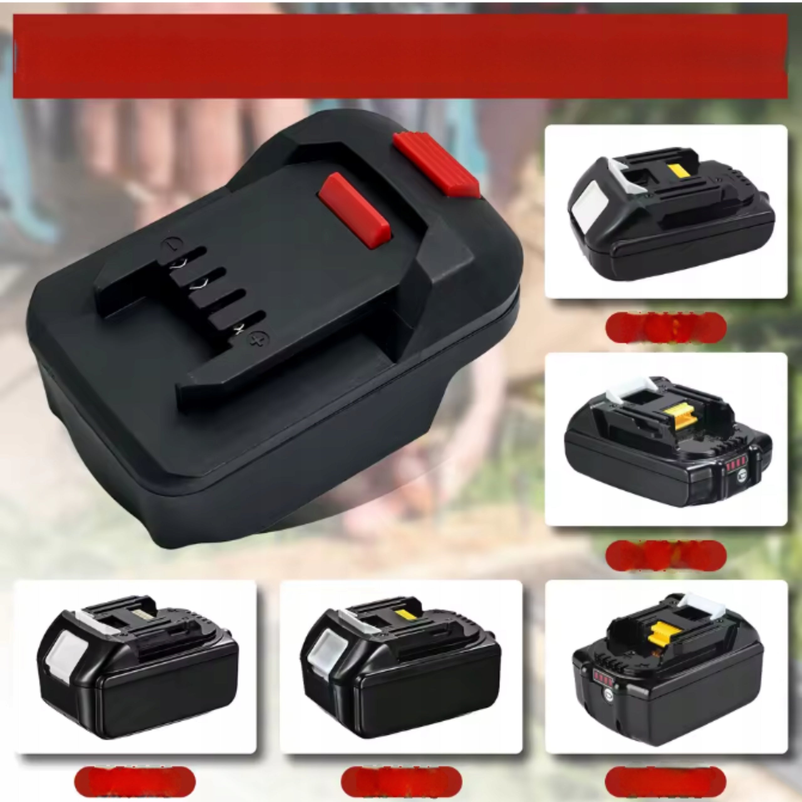 Makita 18V Battery Adapter For Parkside 20V Battery Converter Manufacturer code Adapter Akumulatora Konwerter Elektronarzędzi