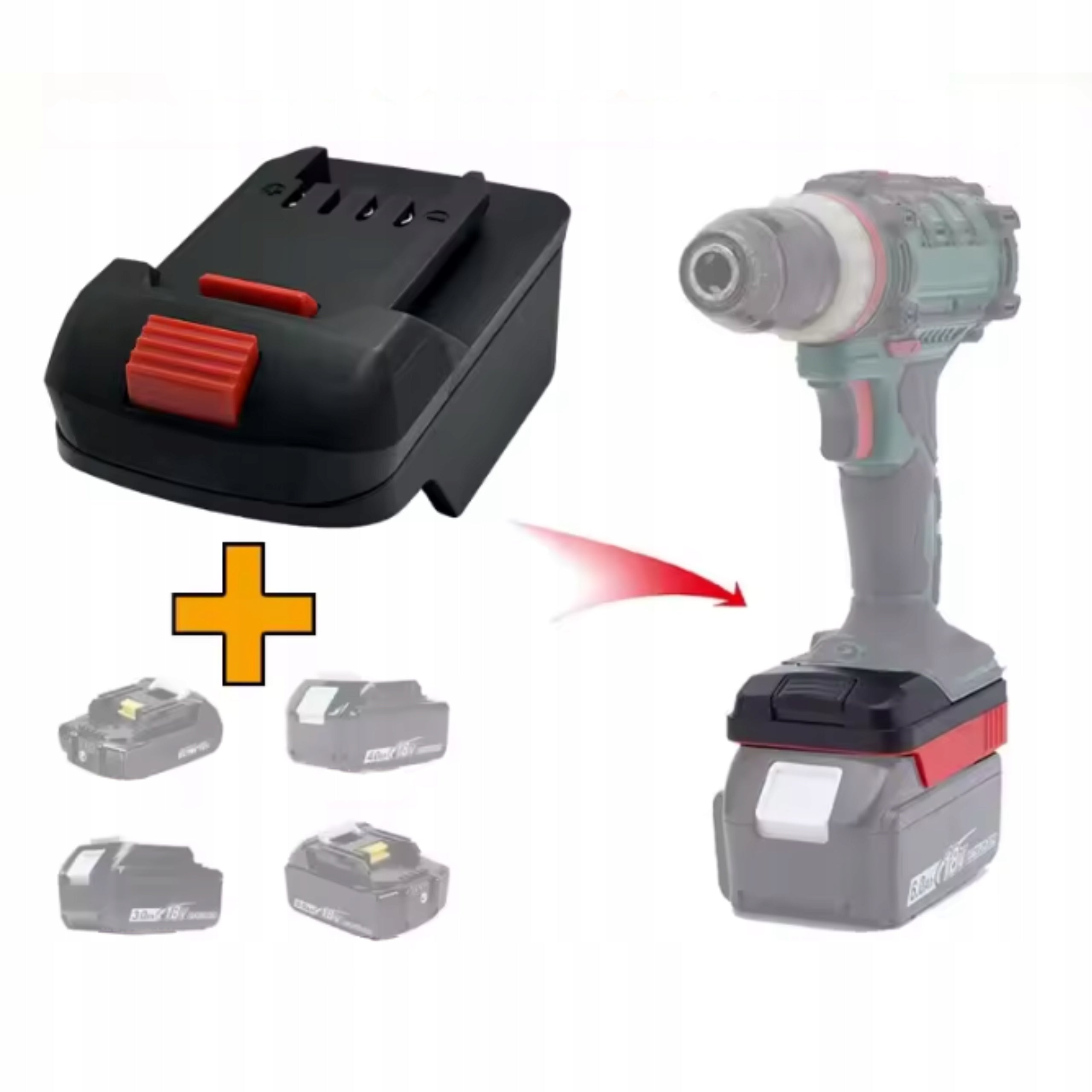 Makita 18V Battery Adapter For Parkside 20V Battery Converter Product weight with unit packaging 0.12 kg