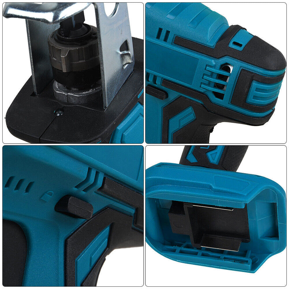 Makita 18V Cordless Reciprocating Saw with 4 Wood Cutting Saw Blade Battery voltage 18 V