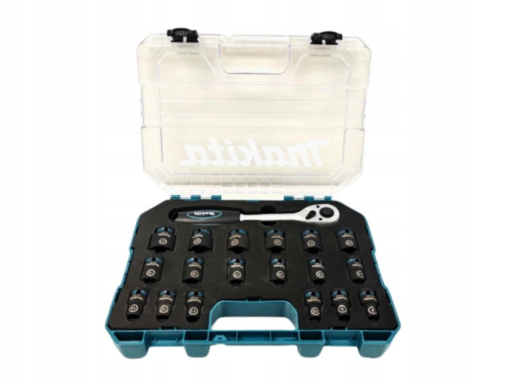 Makita 19-dielna gola sada Impact s račňou 1/2"