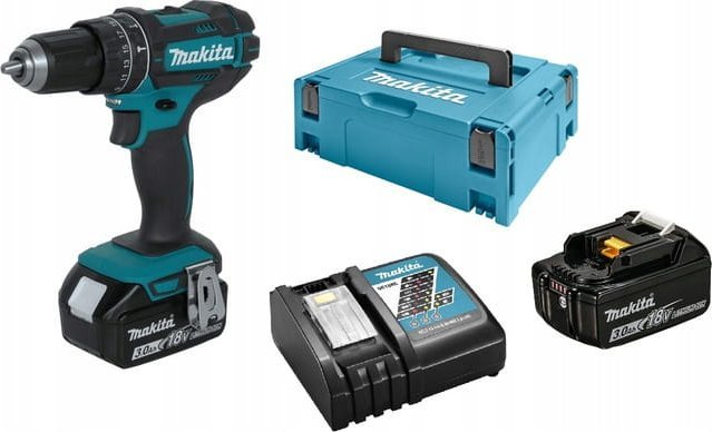 Makita DHP482RFJ Cordless Impact Driver 18 V 2 x 3,0 Ah Packaging status original