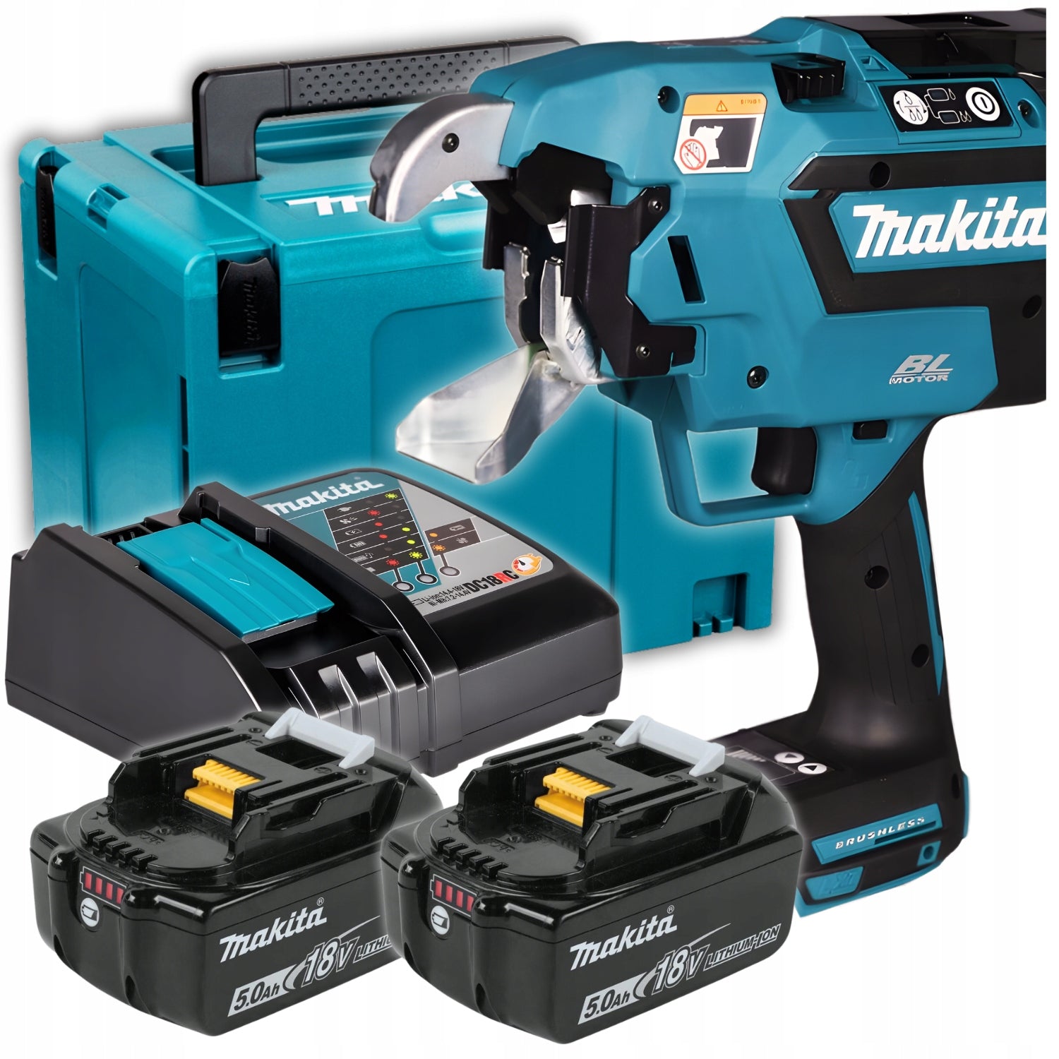 Makita DTR181RTJ Cordless Reinforcement Binding Machine 18V 2x3Ah Makpac LXT