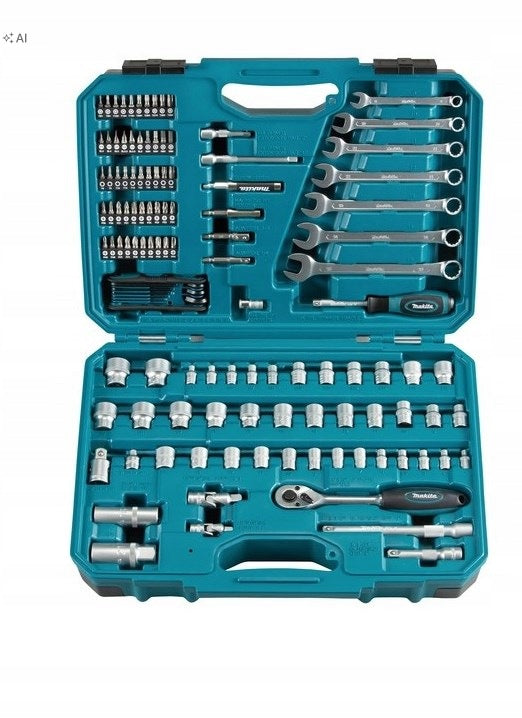 Makita E-06616 120 pieces Hand tool set Keys Caps + SUITCASE