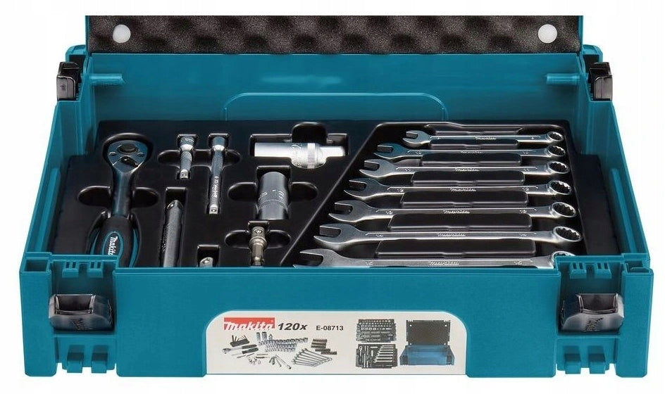 Makita E-08713 Hand tool set in case makpac 120 elements Manufacturer code E-08713