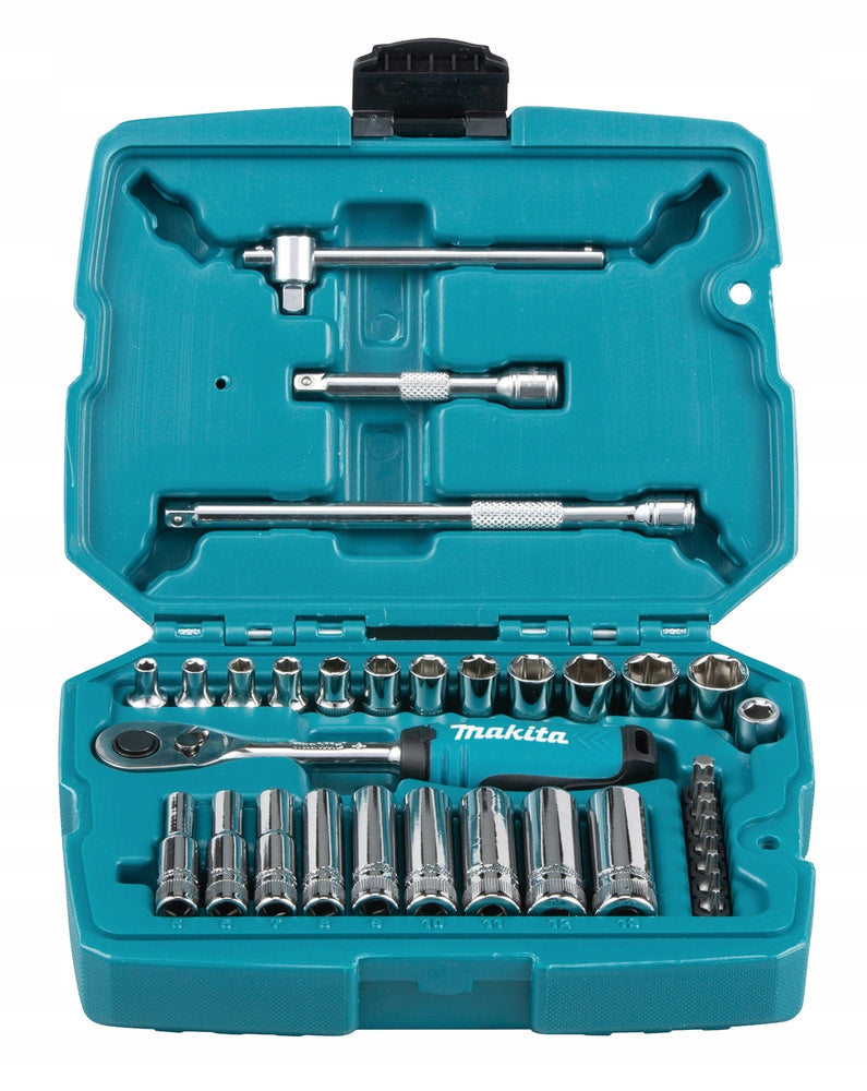Makita Set of Socket Wrenches Sockets Keys 1/4" B-65567