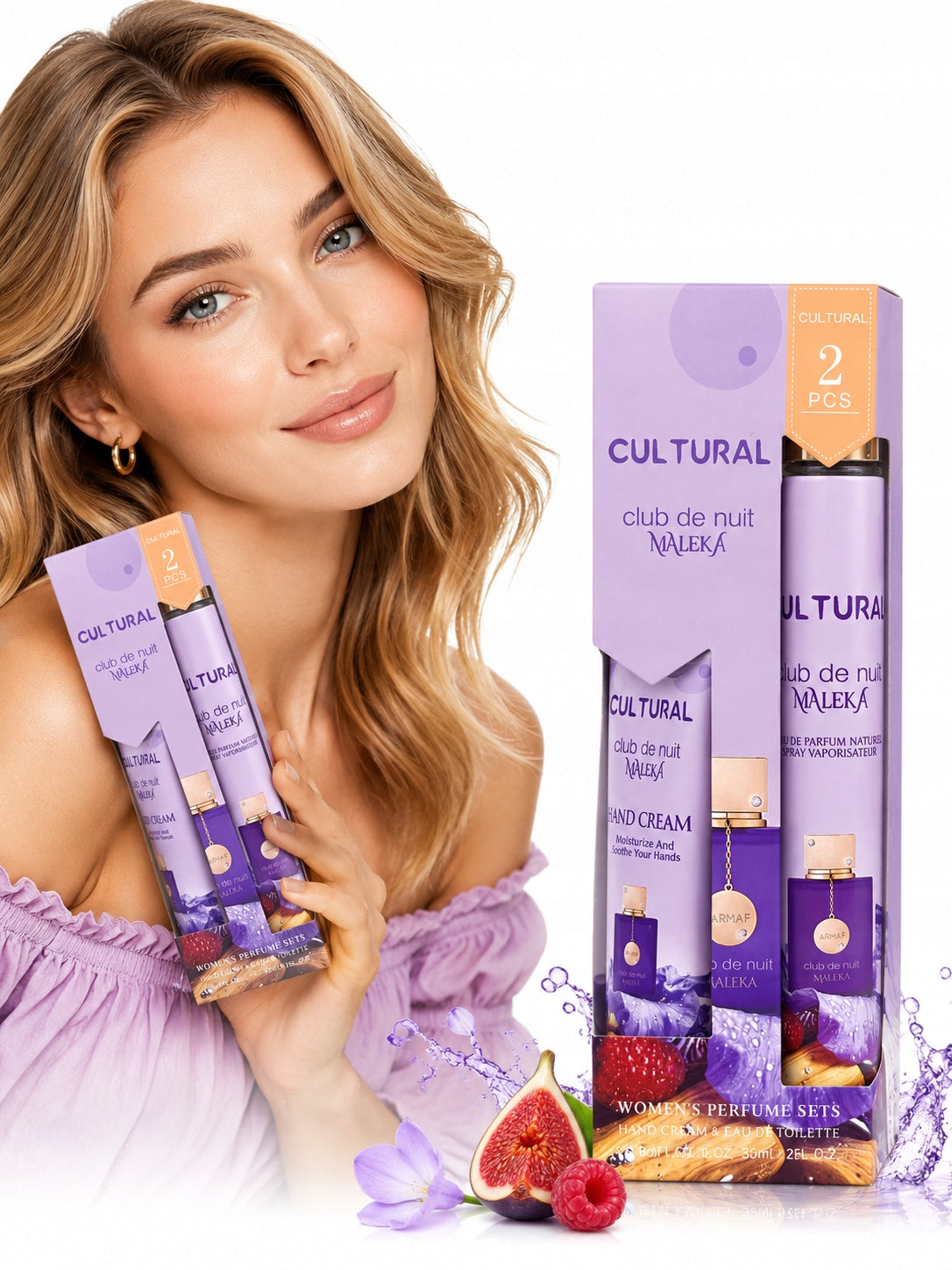 Maleka Women's Perfume 35ml + Perfumed Body Cream 30ml