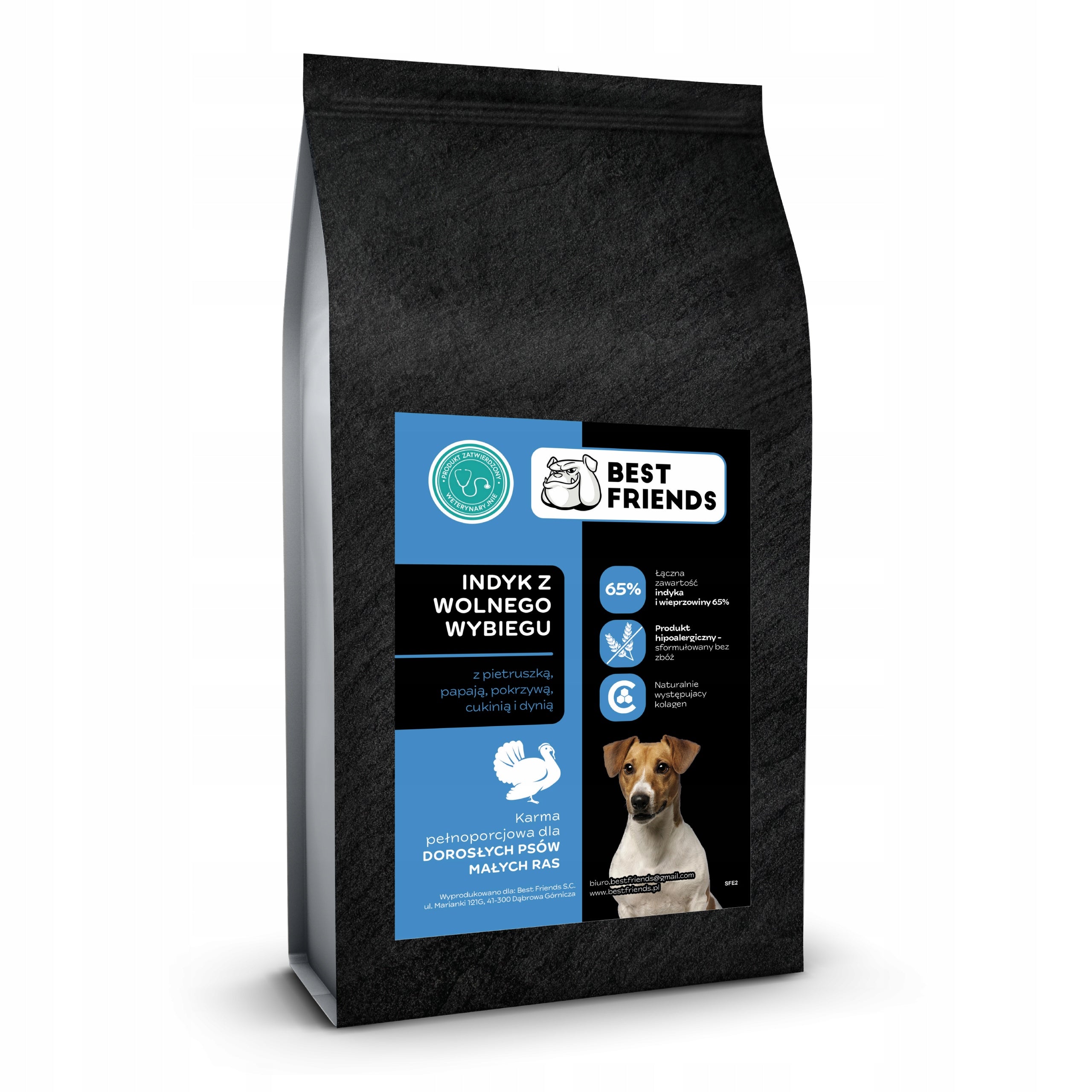 Maltese Dog Food, ShihTzu, Terrier, York Hypoallergenic Turkey 2kg Packaging status original