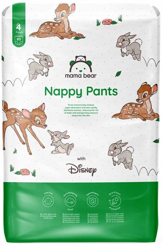 Mama Bear Disney Nappy Pants Diapers Size 4(9-15kg) 80 pieces