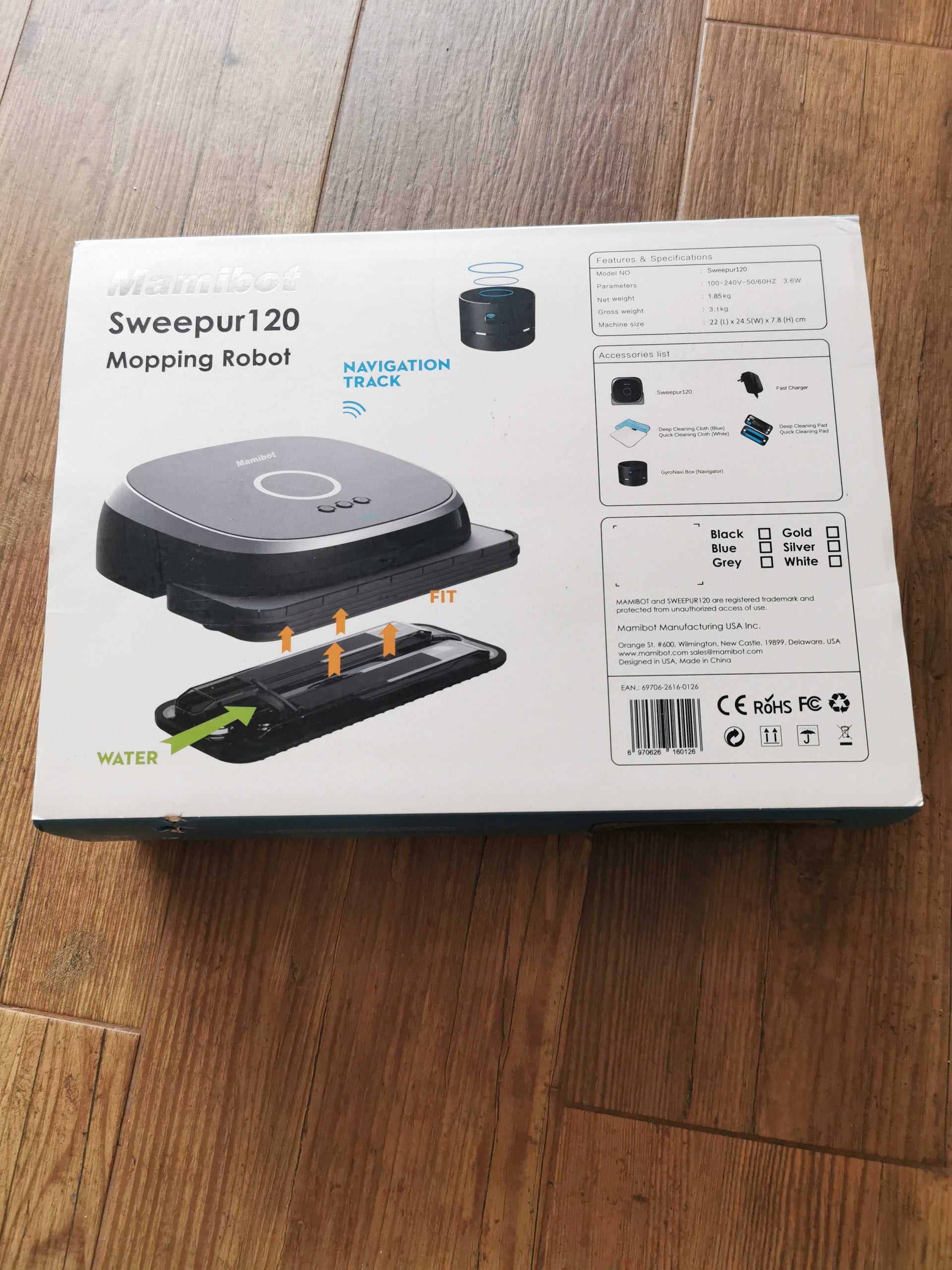 Mamibot SWEEPUR cleaning robot (PKT00060) black EAN (GTIN) 6970626160126