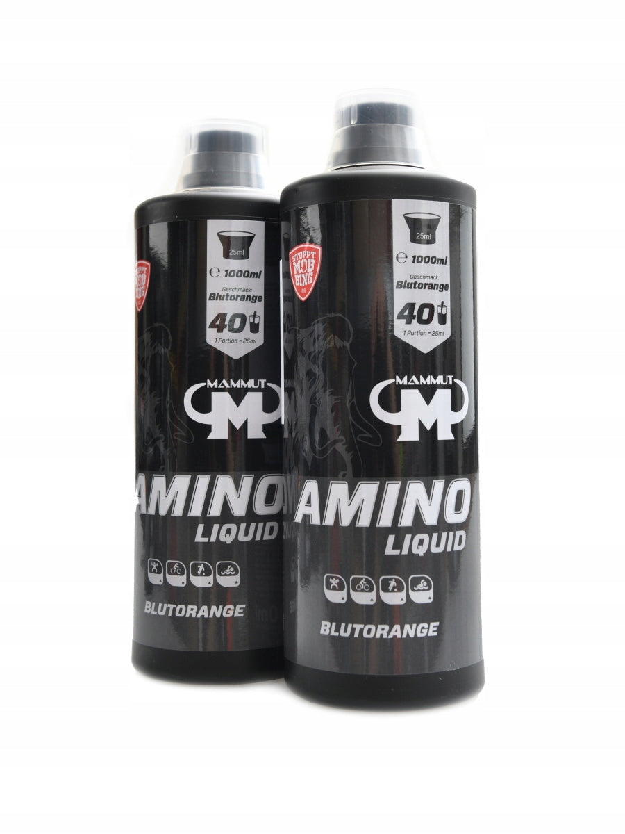 Mammut nutrition Amino liquid 2 x 1000 ml pomeranč ekonomy pack