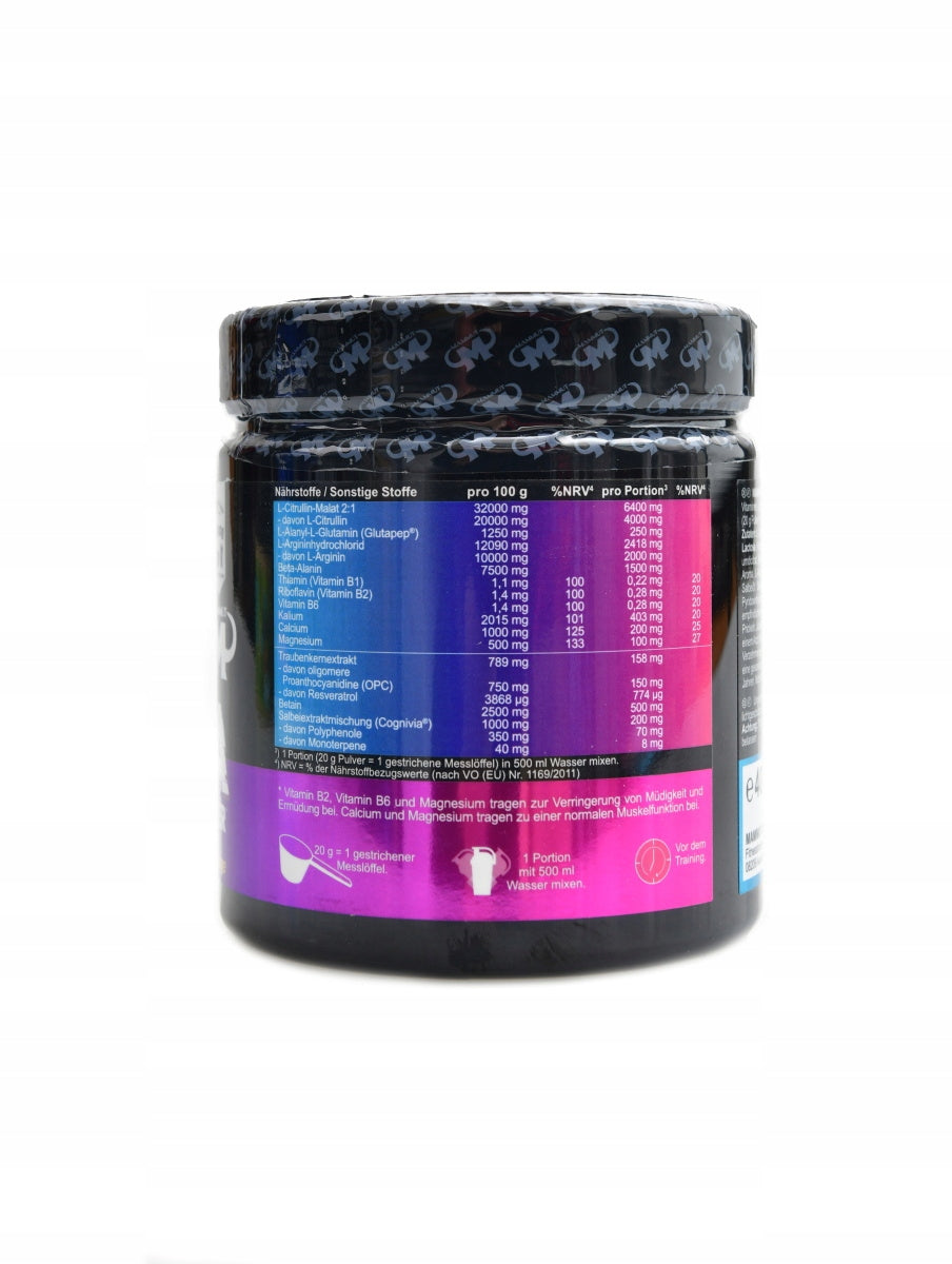 Mammut nutrition Volta Pre-workout Booster 400 g sizzle orange Expiration date at least six months from the date of purchase