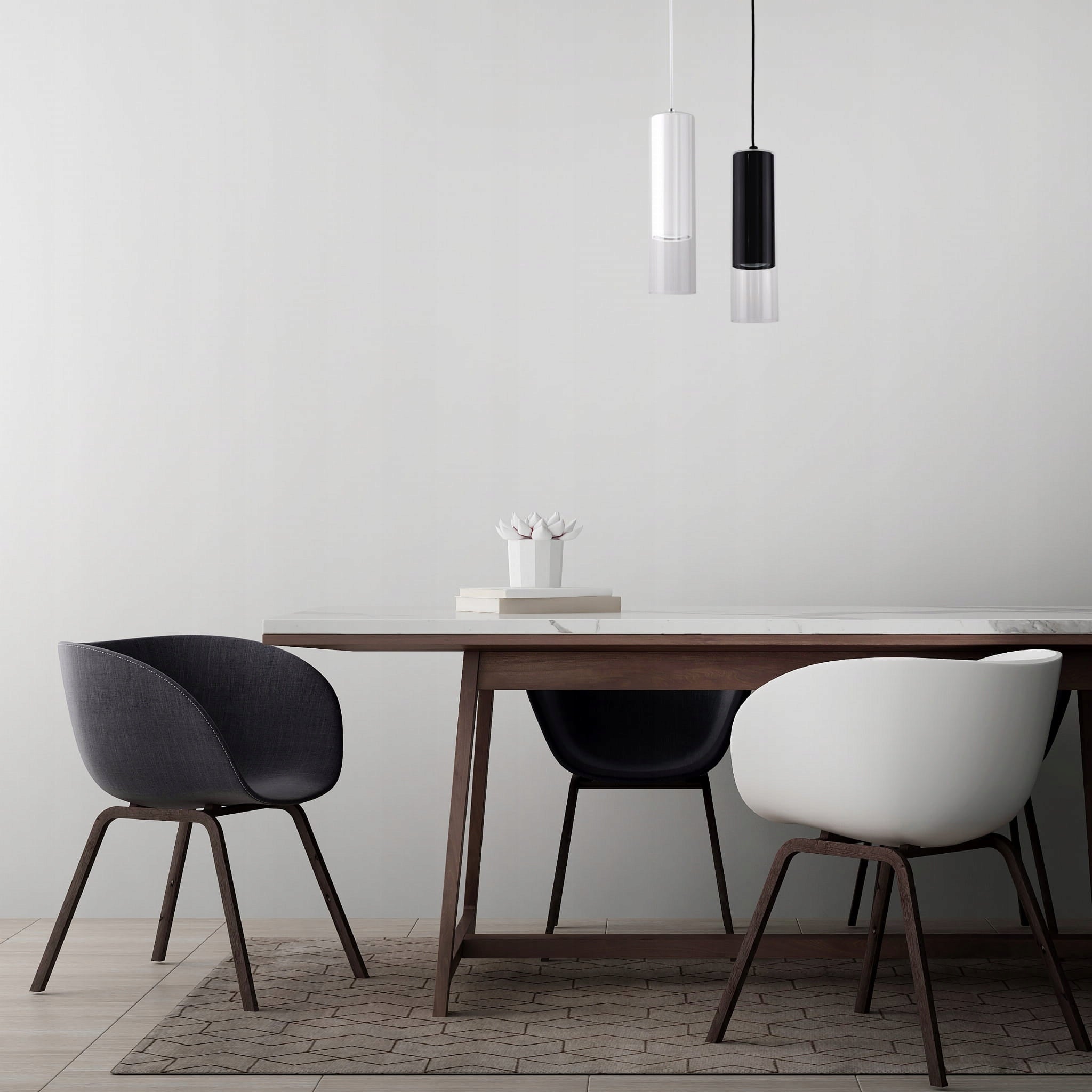 Light Prestige pakabinamas šviestuvas Manacor 1, juodas