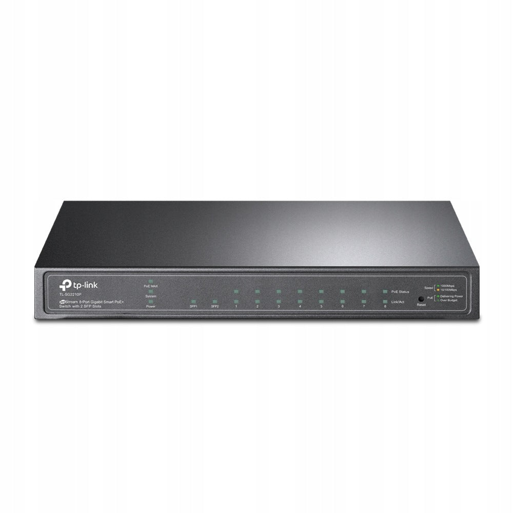 Managed TP-Link TL-SG2210P Switch with PoE and 8 Gigabit Ports