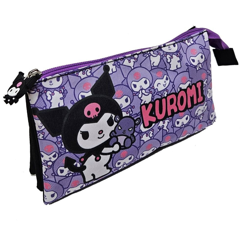 Manenti Hello Kitty Kuromi - Triple Premium School Supplies Bag