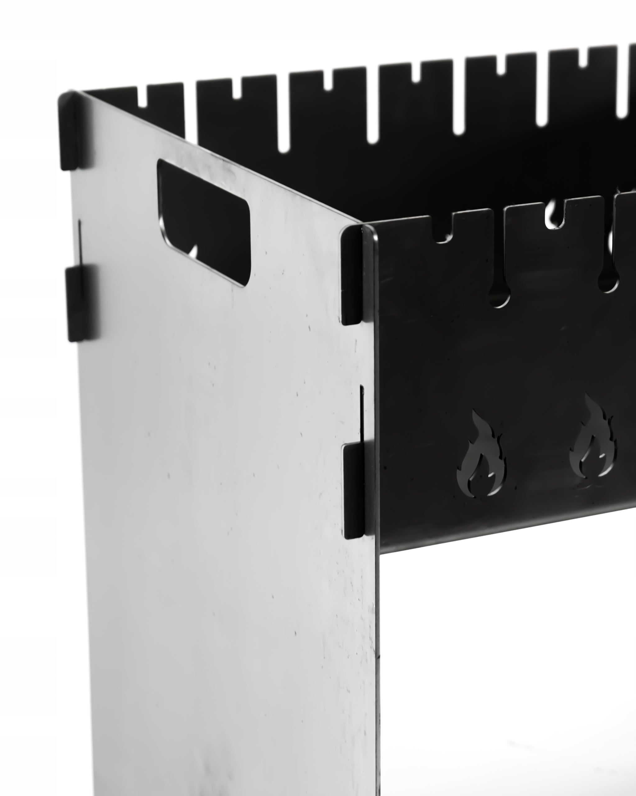 Mangal Grill For 8 Skewer Carbon Metal 2,5mm Multifunctional Compact Grill width 39 cm