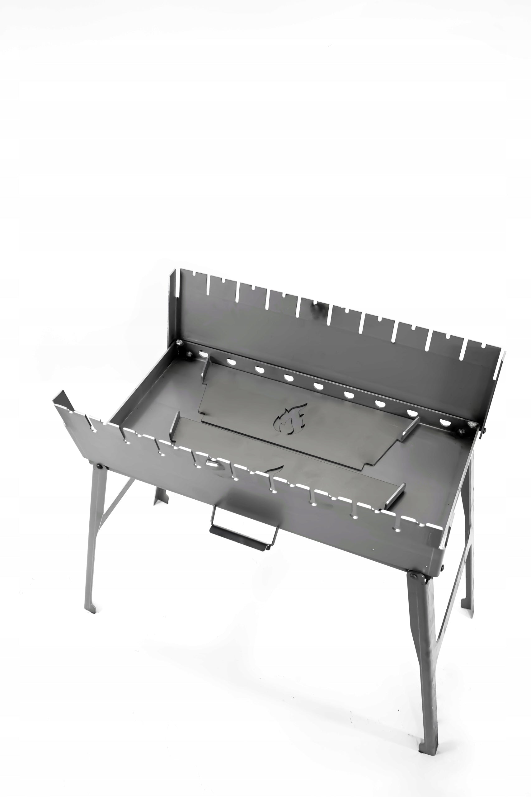 Mangal Grill Suitcase For 10 Skewers Carbon Folding Metal 2 mm Manufacturer code MP10-02/1 b/F