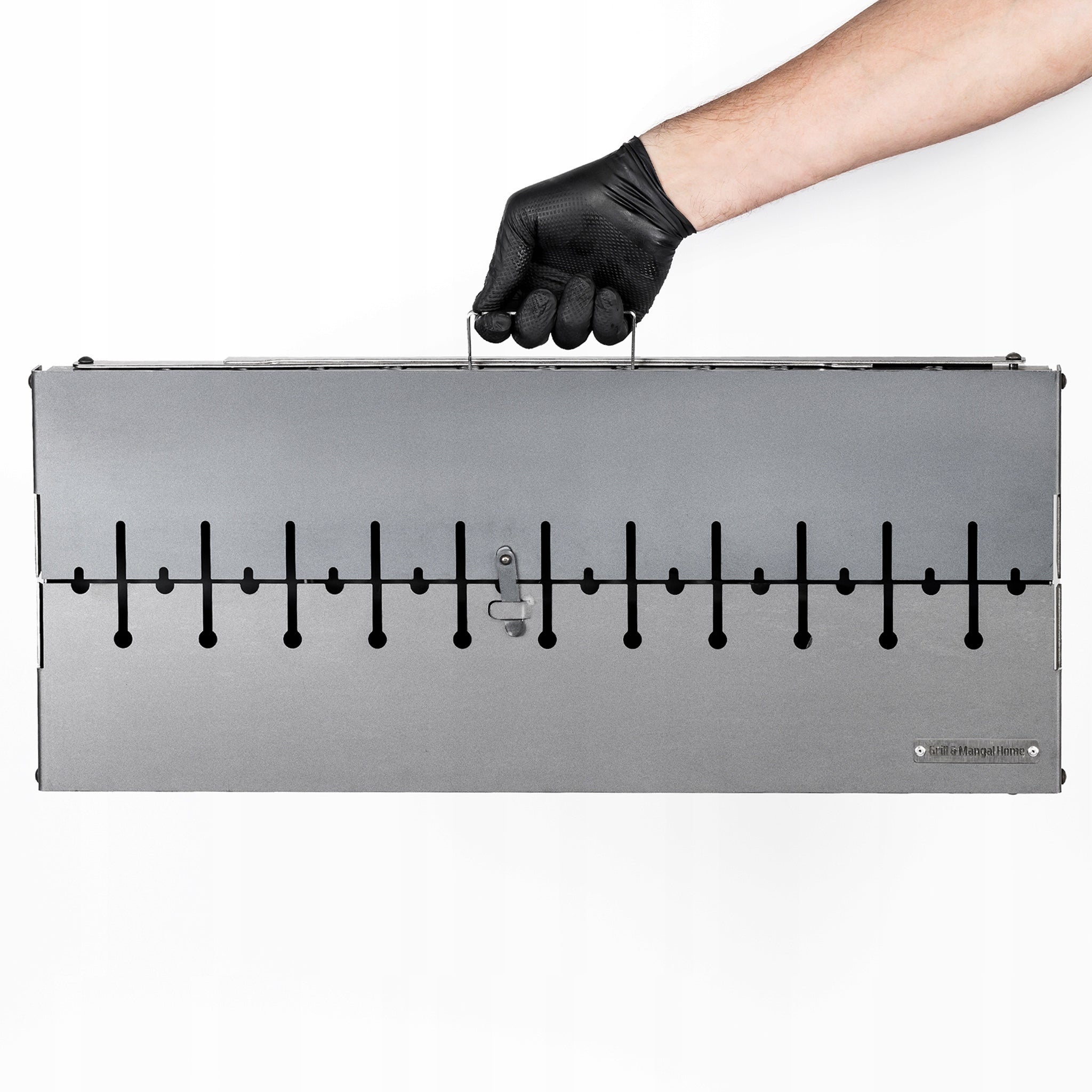 Mangal Grill Suitcase For 12 Skewers Carbon Folding Metal 2 mm Manufacturer code MP12/02 mm