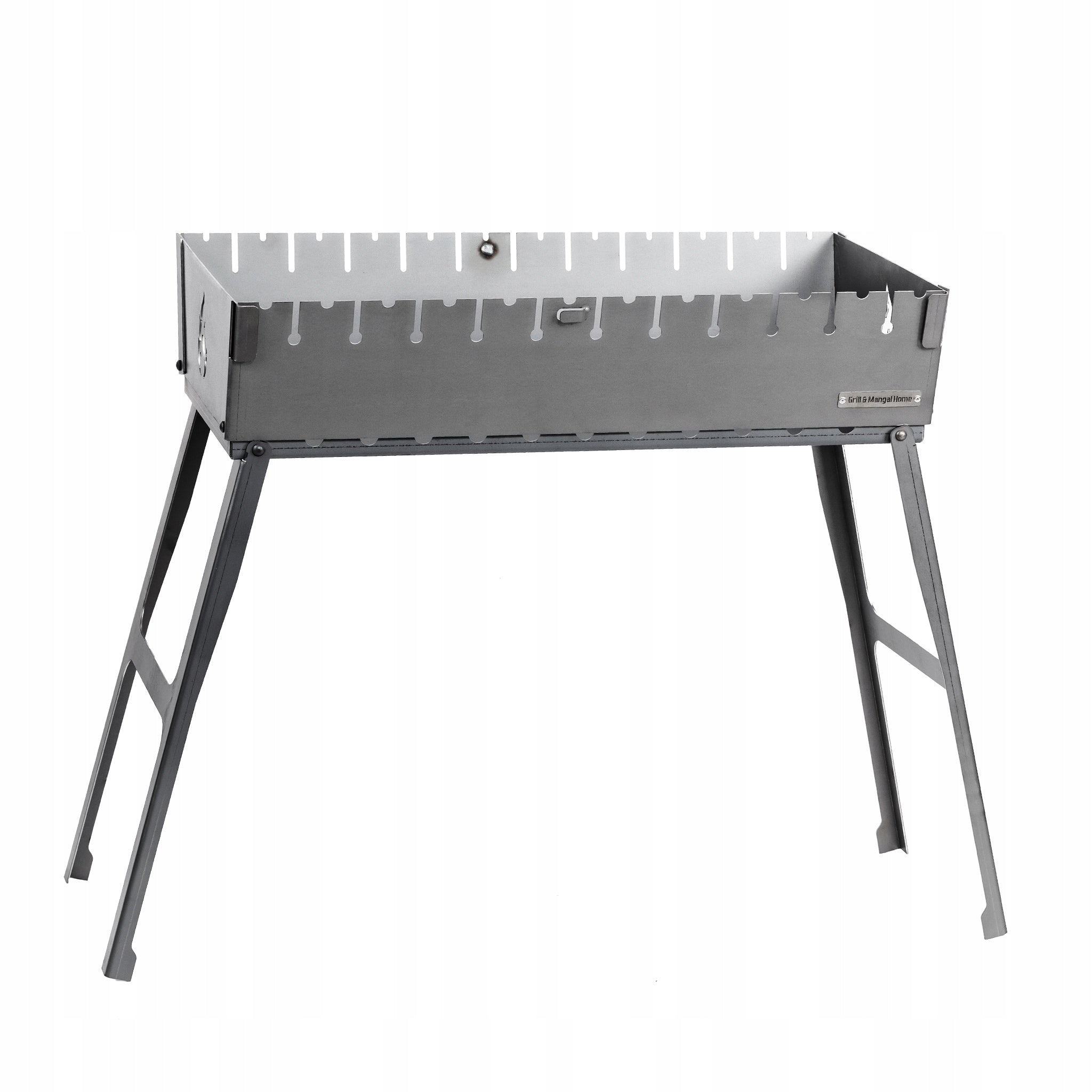Mangal Grill Suitcase For 12 Skewers Carbon Folding Metal 2 mm