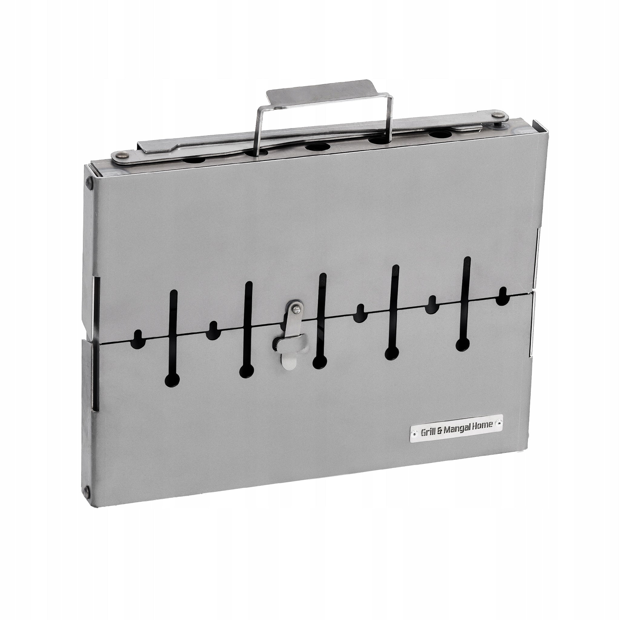 Mangal Grill Suitcase For 6 Skewers Carbon Folding Metal 2 mm+Freebies Grate length 37 cm