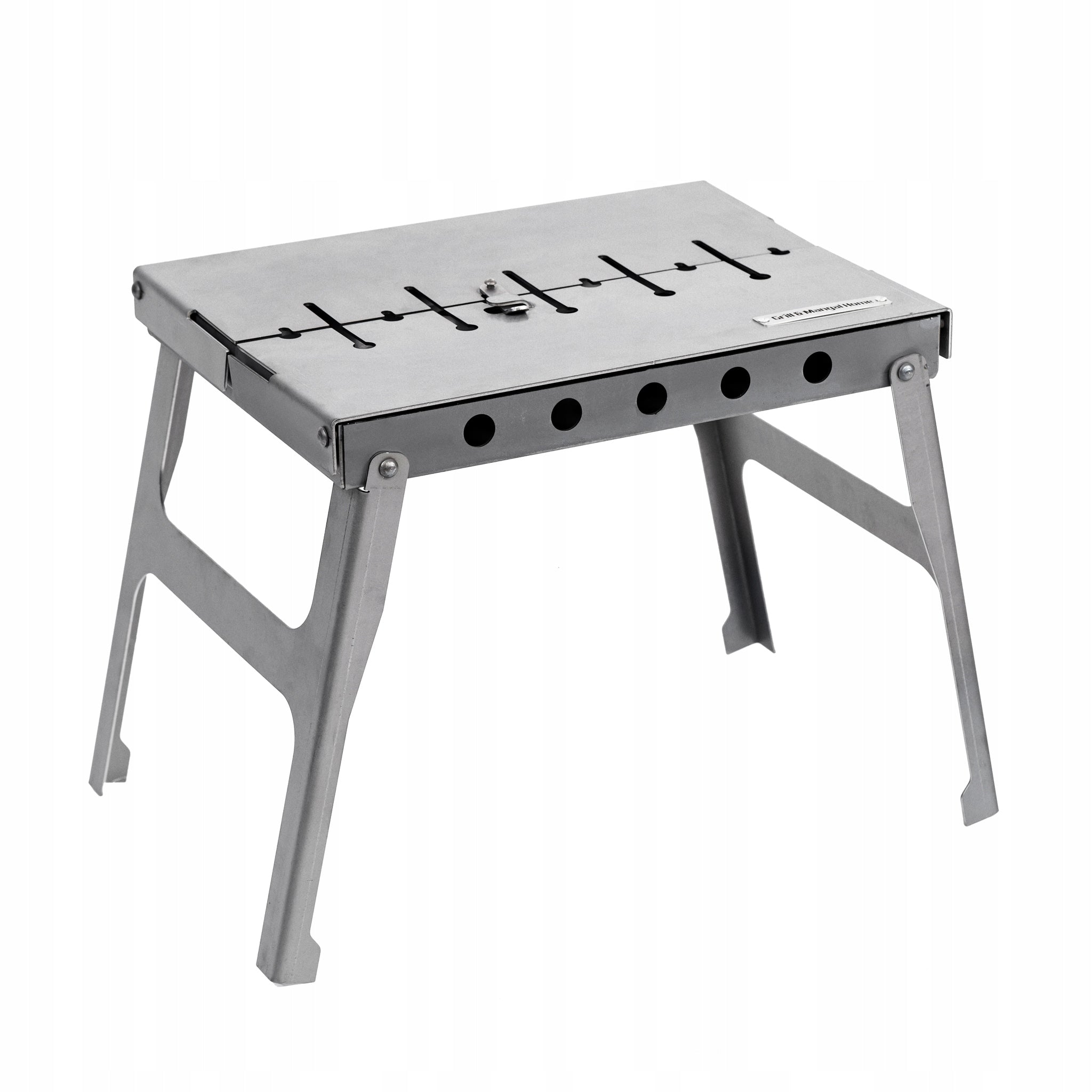 Mangal Grill Suitcase For 6 Skewers Carbon Folding Metal 2 mm+Freebies Grill height 42 cm