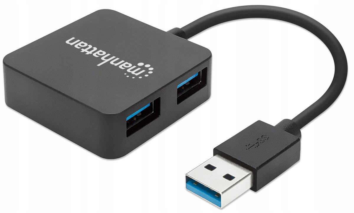 Manhattan 4-Port Mini Hub USB 3.0 Splitter 4x USB-A