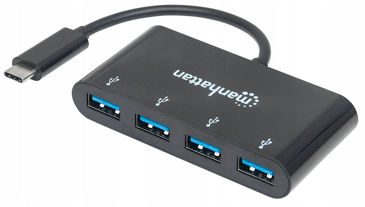 Manhattan 4-Port USB-A Hub on USB-C Connector