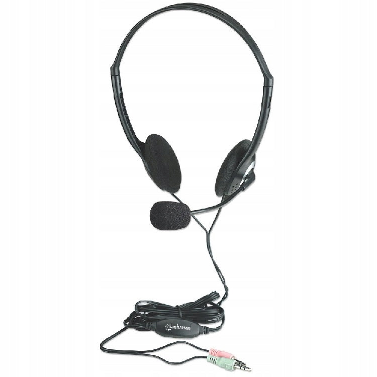 Manhattan Stereo On-Ear Headphones with Microphone Economy