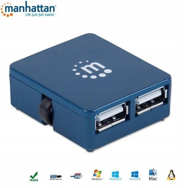 Manhattan USB Hub Manhattan 4 Port 2.0 Micro, no