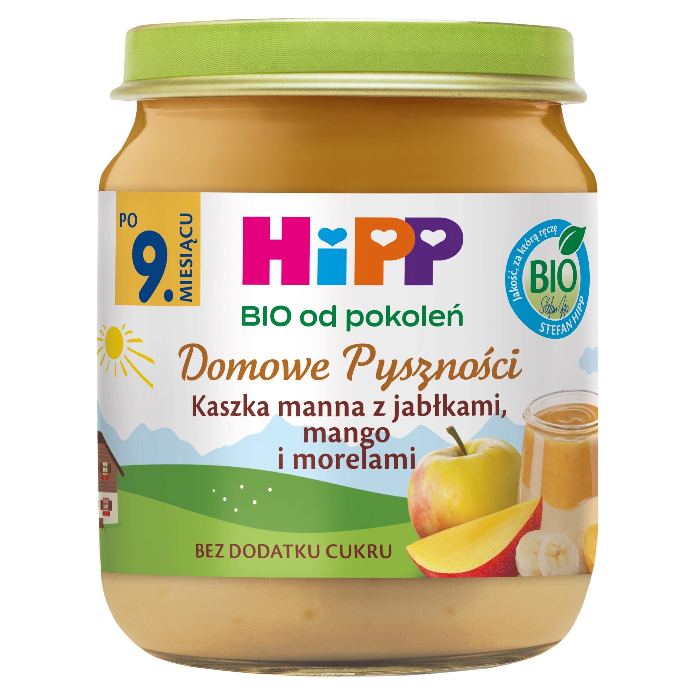 Manna porridge HiPP with apples, mangoes and apricots 200 g from 9 months DESSERT Manufacturer code 4062300453890