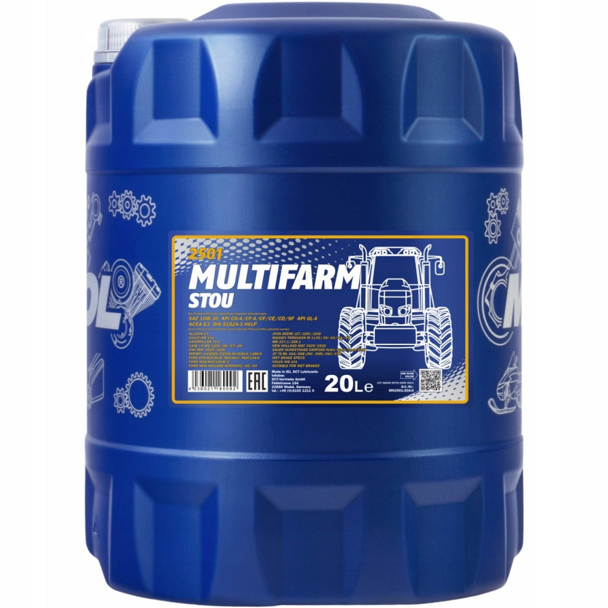 Mannol Agro Stou Multifarm 10W30 20L Multifunction Oil STOU 20 L