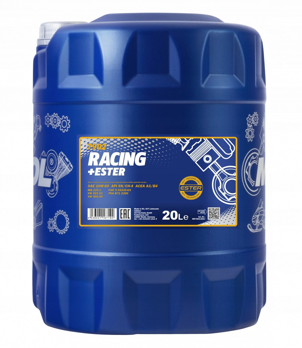 Mannol Racing + Ester 10W-60 20L 7902