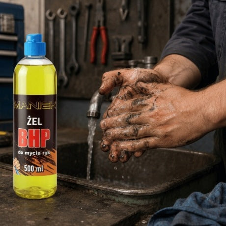 Manny Hand Wash Gel Health & Safety Cleaning with Lubricants and Oil 500ML Packaging status original