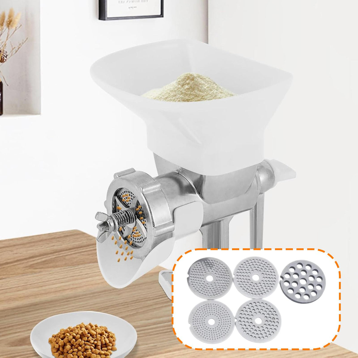 Manual Bird Food Kibble Machine Kibble Mill Parrot Food Granulator for
