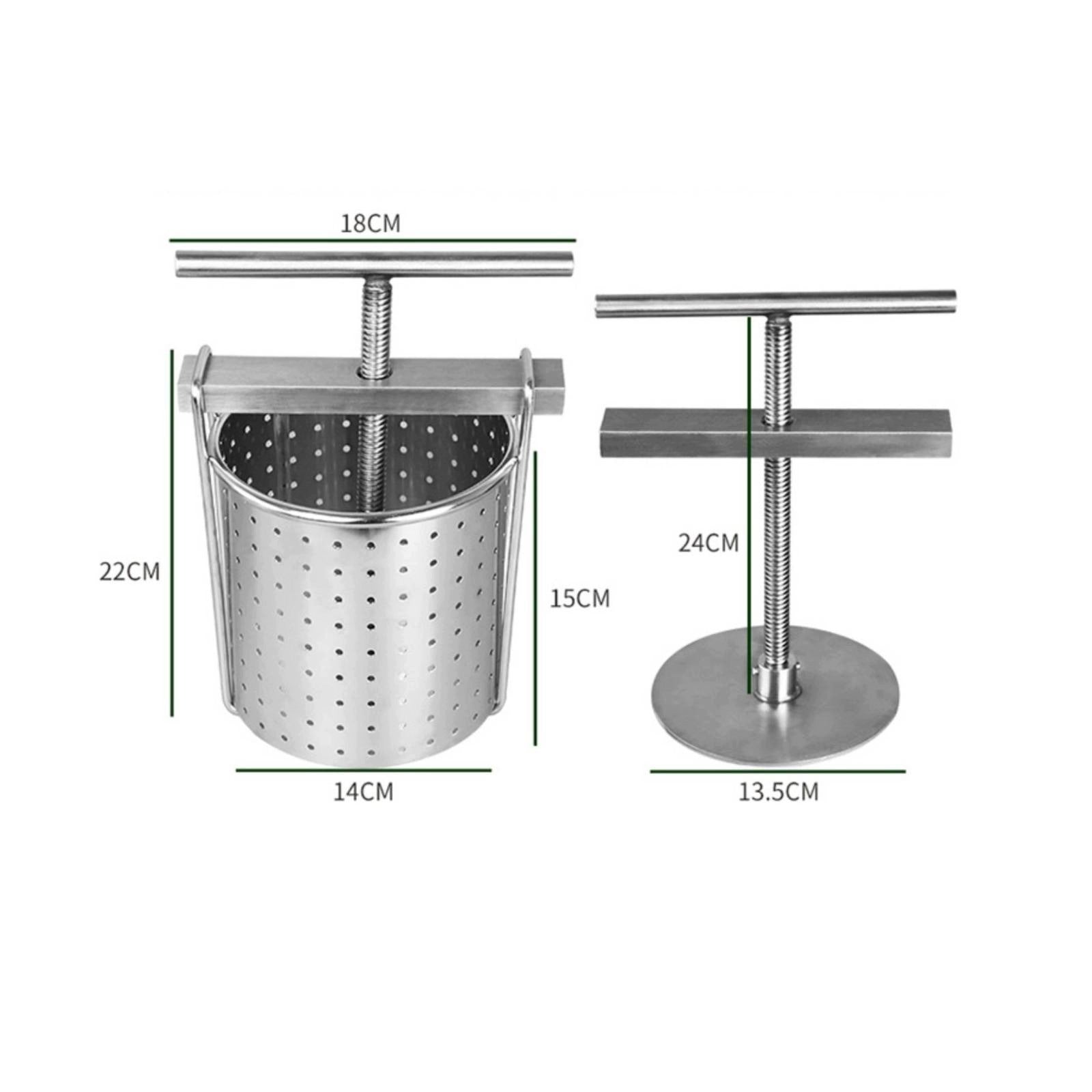 Manual Juice Press Easy to Use Fruit Juicer Stainless Steel Food Safe Hand Packaging status original
