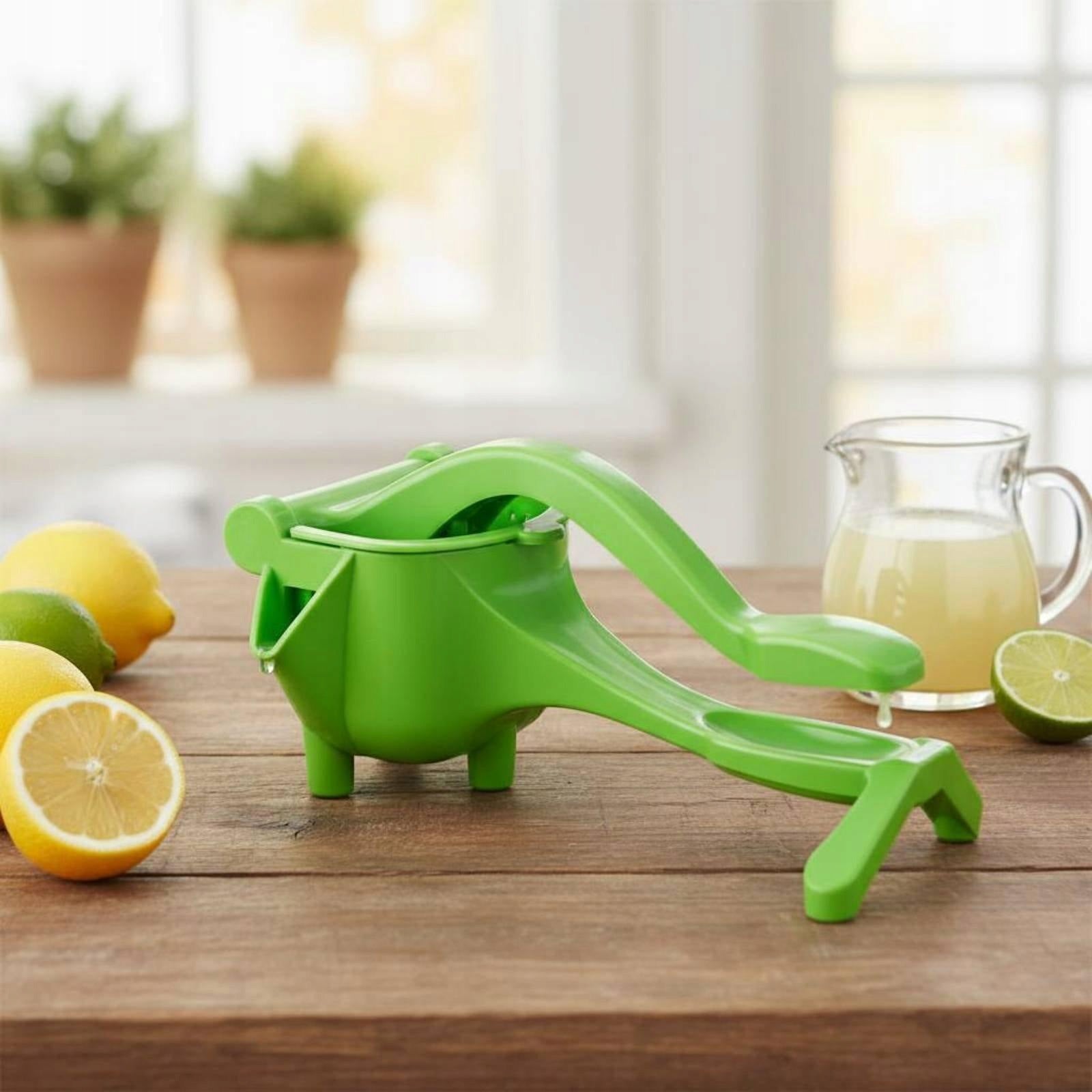 Manual Juice Press Portable Hand Juicer Multifunction Citrus Fruit Green Packaging status original