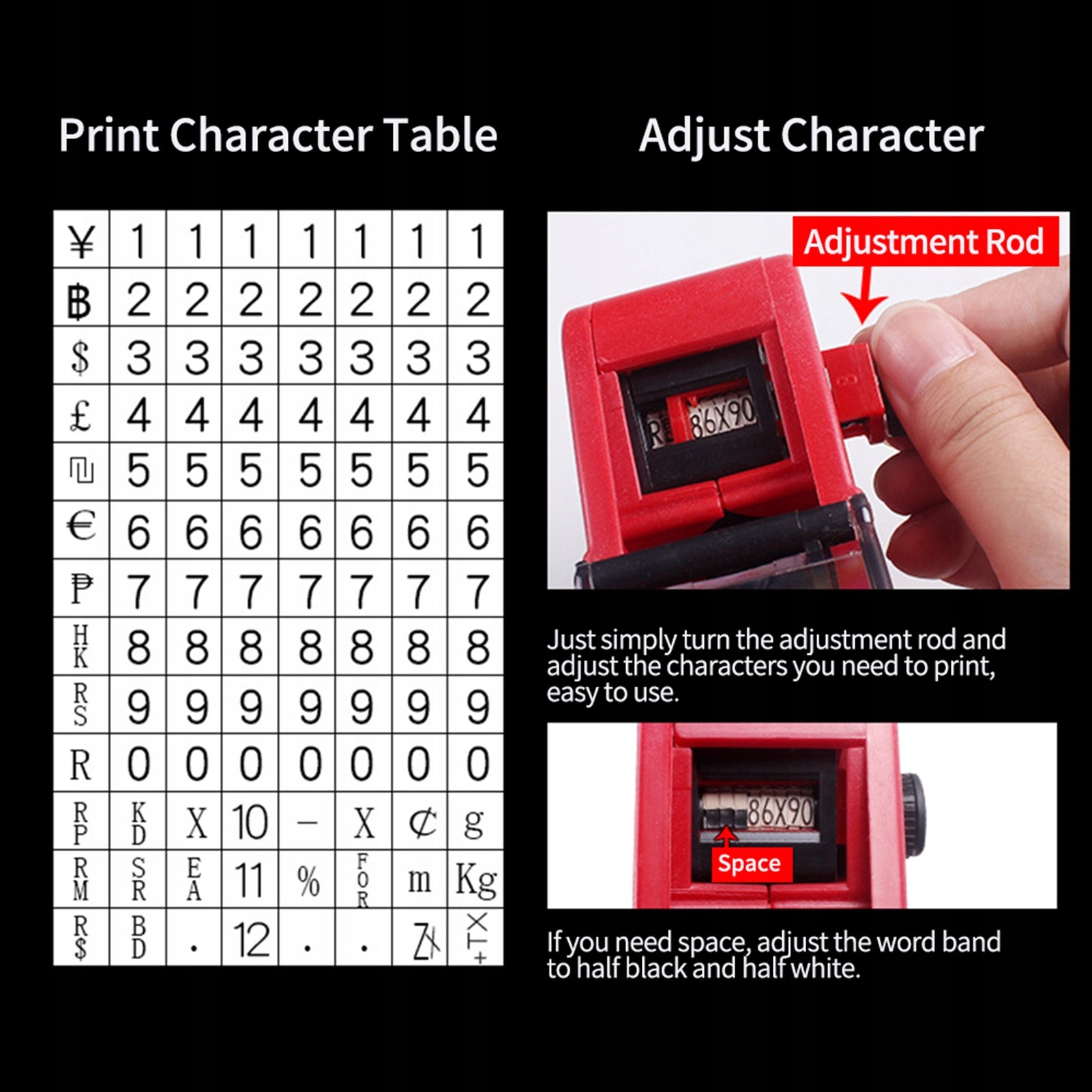 Manual Labeller 8 Digit WX Paper Price Making Machine