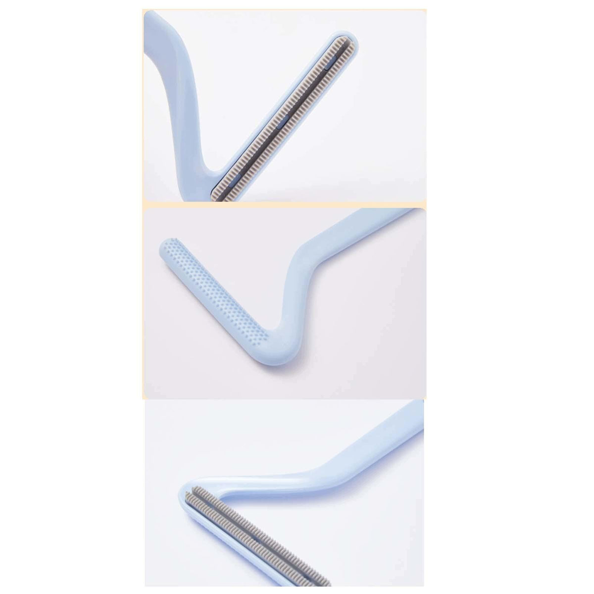 Manual Lint Remover Double Sided Fuzz Shaver Portable Fabric Cleaner Blue Packaging status original
