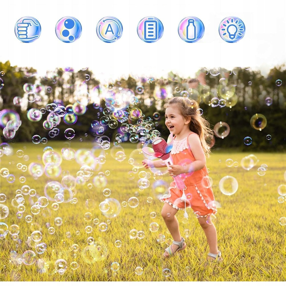 Manual Lotus Shaped Bubble Machine With Backlight+Bubble Liquid Brand no brand