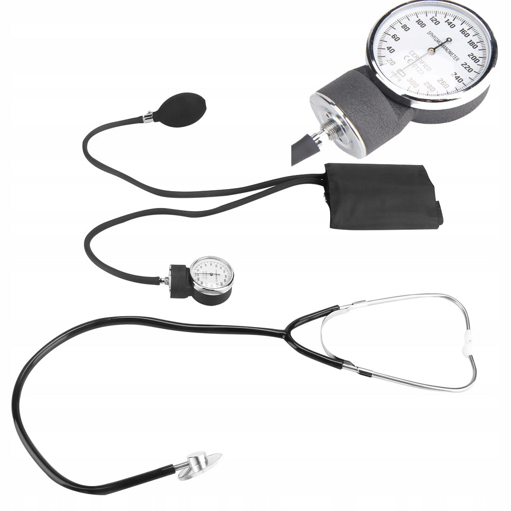 Manual Shoulder Blood Pressure Monitor With Stethoscope Large Shield For Seniors