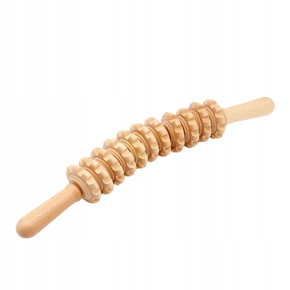 Manual Wooden Massage Roller, Gua Sha 11 Wheels Abdominal Massage Stick Manufacturer code 15675024775